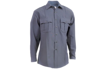 Image of Elbeco TexTrop2 Long Sleeve Polyester Shirt - Men's, French Blue, 17.5 in, 35 in, Z319N+175-35