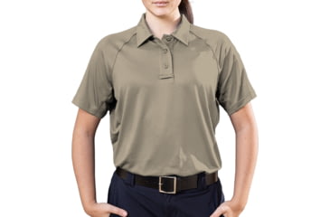 Image of Elbeco UFX Persist Short Sleeve Polo - Women's, Khaki, Large, KF4020KH+L