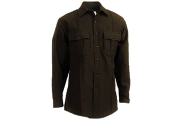 Image of Elbeco Textrop 2 Ls Shirt - Zippered, Brown - Z315N-15-37
