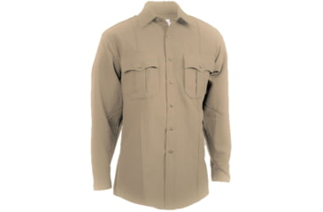 Image of Elbeco Textrop 2 Ls Shirt - Zippered, Silver Tan - Z312N-145-35