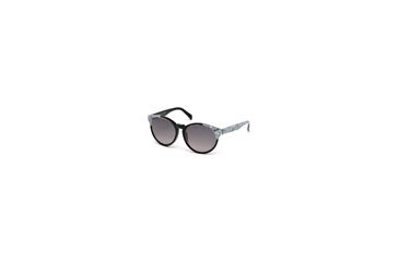 Image of Emilio Pucci EP0028 Sunglasses - Black Frame Color, Gradient Smoke Lens Color