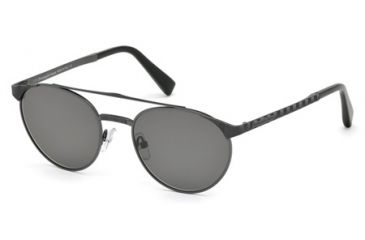 Image of Ermenegildo Zegna EZ0026 Sunglasses - Matte Gun Metal Frame Color