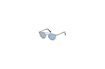 Image of Ermenegildo Zegna EZ0026 Sunglasses - Matte Light Ruthenium Frame Color