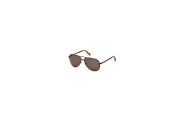 Image of Ermenegildo Zegna EZ0027 Sunglasses - Matte Dark Bronze Frame Color