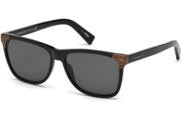 Image of Ermenegildo Zegna EZ0082 Sunglasses - Shiny Black Frame Color