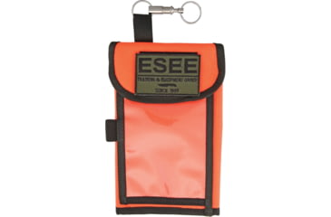Image of Esee Map Case, Pack 4.2 Oz, Measures 4.5in X 8in Closed And 13in X 8in Open, Blaze Orange With Black Trim, Durable 1000 Denier Nylon Construction, MAP-CASE-OR