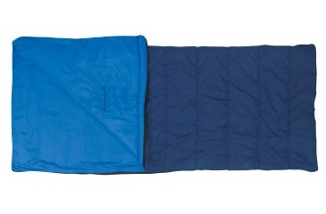 Image of Eureka Laramie 40 Sleeping Bag Synthetic-Blue-Long-Right