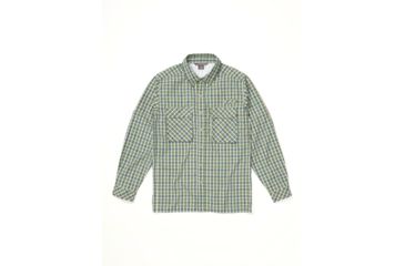 Image of ExOfficio Air Strip Check Plaid Long Sleeve Shirt - Mens, Alpine Green, Large, 1001-3159-6005-L