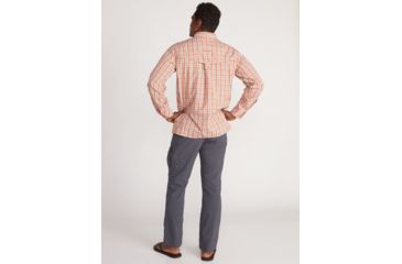 Image of ExOfficio Air Strip Check Plaid Long Sleeve Shirt - Mens, Gold Flame, Small, 1001-3159-2304-S