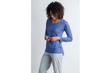 Image of ExOfficio BA Modena Long Sleeve Tunic Women's, Lobelia Heather, S 21113078-5515_S