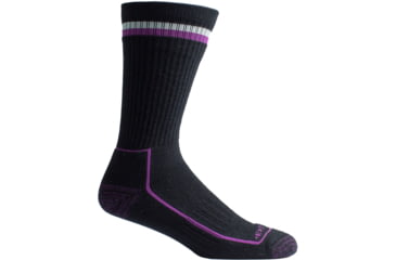 Image of ExOfficio Bugsaway Adventure Crew Sock - Women's-Black Heather-S/M