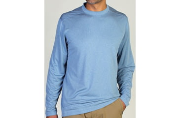 Image of ExOfficio Bugsaway Chasr Crew  Long Sleeve Tee - Mens-Sky-Small