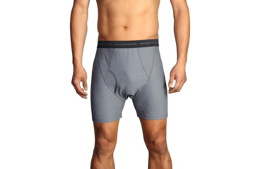 Image of ExOfficio Give-N-Go Boxer Brief - Mens-Charcoal Heather-Large
