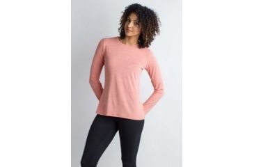 Image of ExOfficio Sol Cool Kaliani Long Sleeve Shirt Women's, Paprika Heather, XL 20113112-3532_XL
