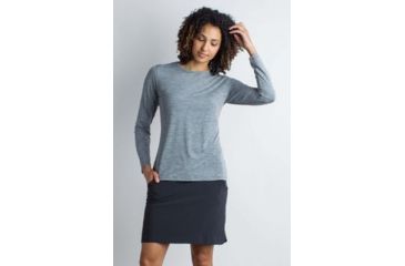 Image of ExOfficio Sol Cool Kaliani Long Sleeve Shirt Women's, Carbon Heather, S 20113112-9702_S