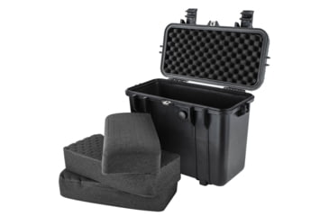 Image of Eylar Compact Tall 16.93in Protective Gear Case Water and Shock Resistant w/ Foam, Black, SA00004