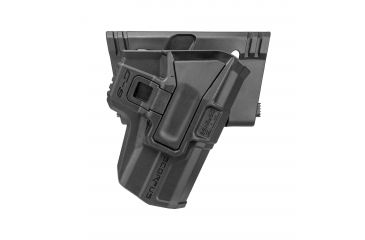 Image of Scorpus Model M24 Belt Holster for Glock 17/19/22/31/41/43, CZ 75, SIG Sauer P226, H&amp;K USP 9mm, Colt M1911,  W/Level 2 Retention, Belt, Ambidextrous, Black, SC-24BG9RB