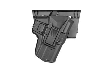 Image of Scorpus Model M24 Belt Holster for Glock 17/19/22/31/41/43, CZ 75, SIG Sauer P226, H&amp;K USP 9mm, Colt M1911,  W/Level 2 Retention, Belt, Ambidextrous, Black, SC-24BG9RB