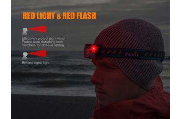 Image of Fenix HL32R Rechargeable Headlamp w/ Battery, 600 Lumens, Gray HL32XPGY
