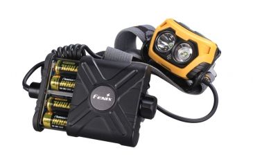 Image of Fenix LED Headlamp, black and yellow, 360 HP25R4YW