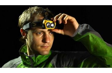 Image of Fenix LED Headlamp, black and yellow, 360 HP25R4YW