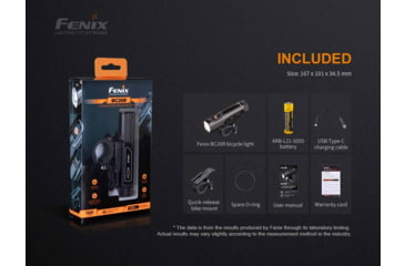 Image of Fenix Lighting BC26R Lithium Ion 1600 Lumens Bike Lights
