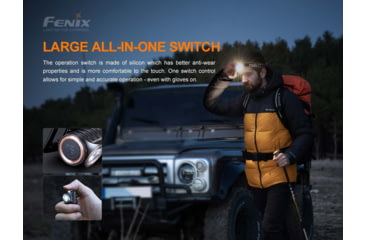 Image of Fenix Lighting HM50R V2.0 Lithium Ion 700 Lumens Cree XP-G3 S4 LED Headlamp, Black, HM50V2BK