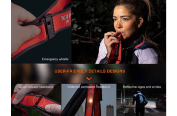 Image of Fenix Lighting HM65R-T V2.0 Lithium Ion 1600 Lumens Luminus SST40 LED, Luminus SST20 LED Headlamp, Black, HM65RTV2BK