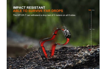 Image of Fenix Lighting HP12R-T Lithium Ion 1300 Lumens Luminus SST25, Luminus SST20 CR480, 2835 LED Headlamp, Red, HP12RTRD
