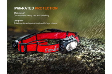 Image of Fenix Lighting HP12R-T Lithium Ion 1300 Lumens Luminus SST25, Luminus SST20 CR480, 2835 LED Headlamp, Red, HP12RTRD