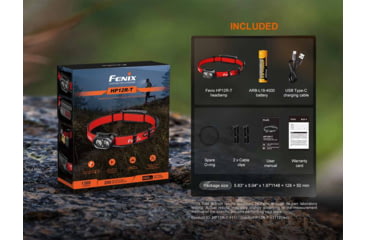 Image of Fenix Lighting HP12R-T Lithium Ion 1300 Lumens Luminus SST25, Luminus SST20 CR480, 2835 LED Headlamp, Red, HP12RTRD