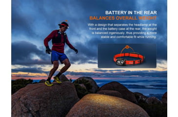 Image of Fenix Lighting HP12R-T Lithium Ion 1300 Lumens Luminus SST25, Luminus SST20 CR480, 2835 LED Headlamp, Red, HP12RTRD