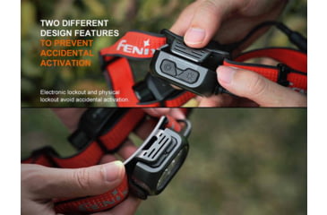 Image of Fenix Lighting HP12R-T Lithium Ion 1300 Lumens Luminus SST25, Luminus SST20 CR480, 2835 LED Headlamp, Red, HP12RTRD