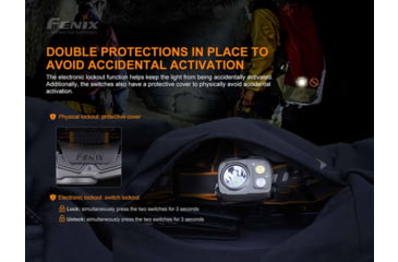 Image of Fenix Lighting HP25R V2.0 Lithium Ion 1600 Lumens Luminus SST40 LED, Cree XP-G3 S4 LED, Everlight 2835 LED Headlamp, Gray, HP25V2BK