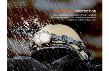 Image of Fenix Lighting HP35R SAR Lithium Ion 4000 Lumens XHP70 LED, Luminus SST20 LED Headlamp, Black, HP35RXSR