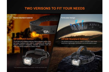 Image of Fenix Lighting HP35R SAR Lithium Ion 4000 Lumens XHP70 LED, Luminus SST20 LED Headlamp, Black, HP35RXSR