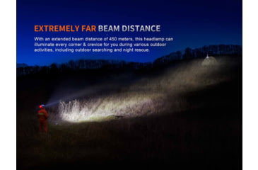 Image of Fenix Lighting HP35R SAR Lithium Ion 4000 Lumens XHP70 LED, Luminus SST20 LED Headlamp, Black, HP35RXSR