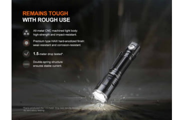 Image of Fenix Lighting TK25R Lithium Ion 3600 Lumens Luminus Cree11 lig XHP50.3-LED Flashlight, Black, TK25RTCBK