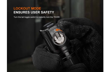 Image of Fenix Lighting TK25R Lithium Ion 3600 Lumens Luminus Cree11 lig XHP50.3-LED Flashlight, Black, TK25RTCBK