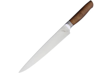 Image of Ferrum Reserve Carver Kitchen Knives, 13.5in Overall, 9in Satin High Carbon SS Blade, Reclaimed Hardwood Handle, SS Bolster, RSRV-CARV-0900