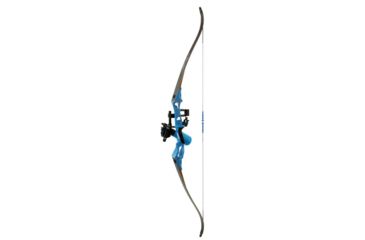 Image of Fin-Finder Bank Runner Recurve Winch Pro Package, 35lbs, RH, Blue 81380
