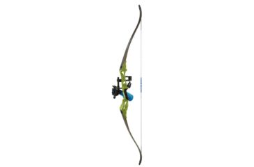 Image of Fin-Finder Bank Runner Recurve Winch Pro Package, 35lbs, RH, Green 81382