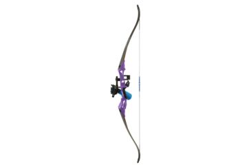 Image of Fin-Finder Bank Runner Recurve Winch Pro Package, 35lbs, RH, Purple 81384