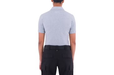 Image of First Tactical Cotton Short Sleeve Polo With Pen Pocket - Womens, Heather Grey, 2XL, 122508-016-XXL
