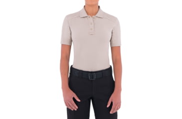 Image of First Tactical Cotton Short Sleeve Polo With Pen Pocket - Womens, Khaki, Large, 122508-055-L