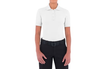 Image of First Tactical Cotton Short Sleeve Polo With Pen Pocket - Womens, White, Small, 122508-010-S