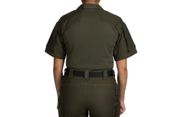 Image of First Tactical Defender Short Sleeve Shirt - Womens, Regular, OD Green, Small, 122017-830-S-R