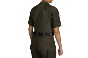 Image of First Tactical Defender Short Sleeve Shirt - Womens, Regular, OD Green, Small, 122017-830-S-R