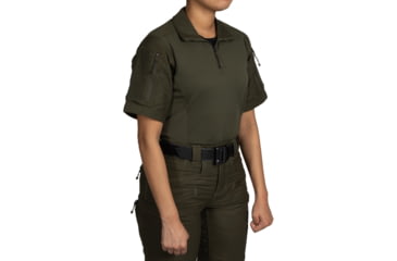 Image of First Tactical Defender Short Sleeve Shirt - Womens, Regular, OD Green, Small, 122017-830-S-R