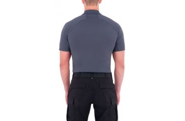 Image of First Tactical Mens Performance Ss Polo, Asphalt, Small 112509-015-S